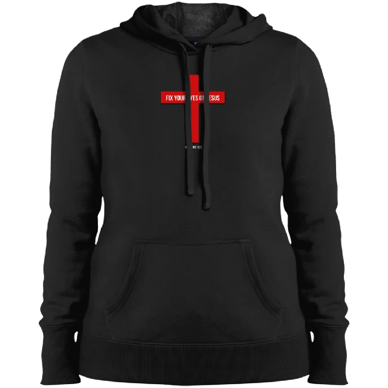 Fix Your Eyes on Jesus Ladies Pullover Hooded Sweatshirt Hoodie with Oversized Fit Loose Comfortable Fix Your Eyes on Jesus Ladies Pullover Hooded Sweatshirt Hoodie with Oversized Fit Loose Comfortable