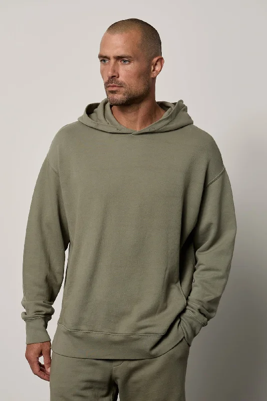 DAN FRENCH TERRY HOODIE Hoodie with Embroidery Detailed Premium