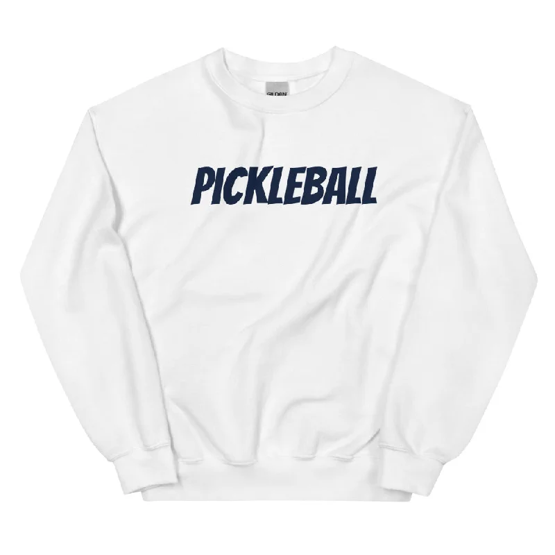 Pickleball Crewneck Sweatshirt Hoodie with V-Neck Classic Versatile