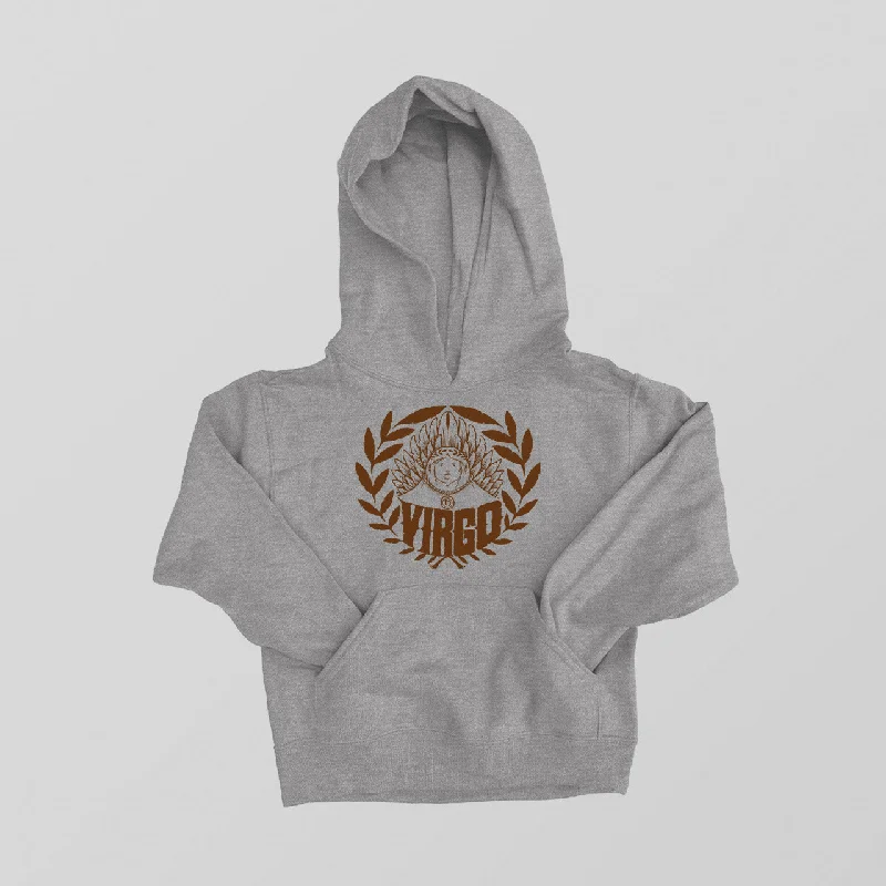 VIRGO ZODIAC YOUTH HOODIE Hoodie with Metallic Shiny Futuristic