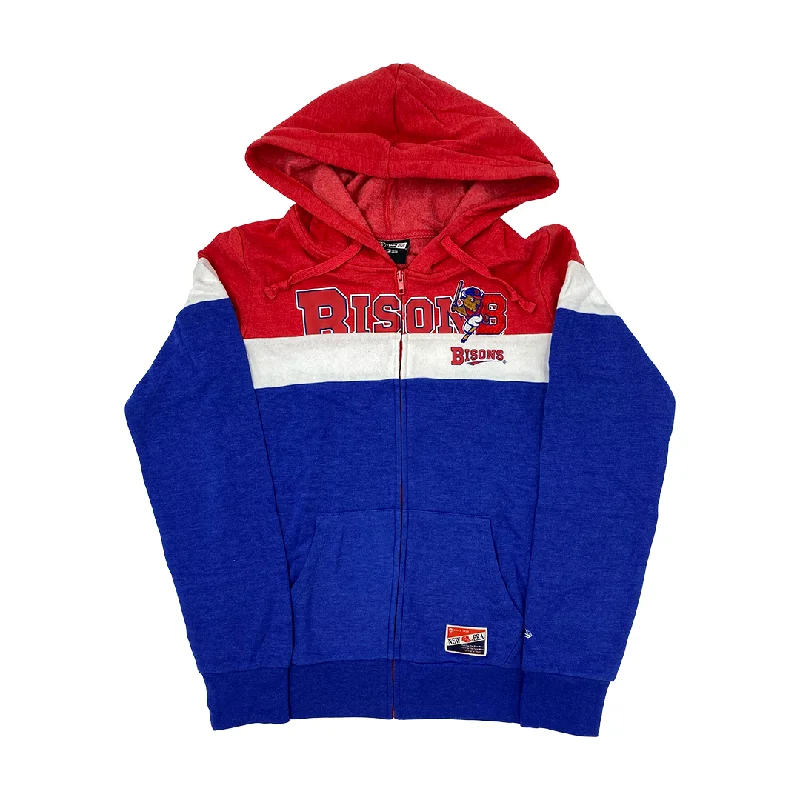 New Era Buffalo Bisons Full Zip Hoodie Oversized Hoodie Comfort Casual