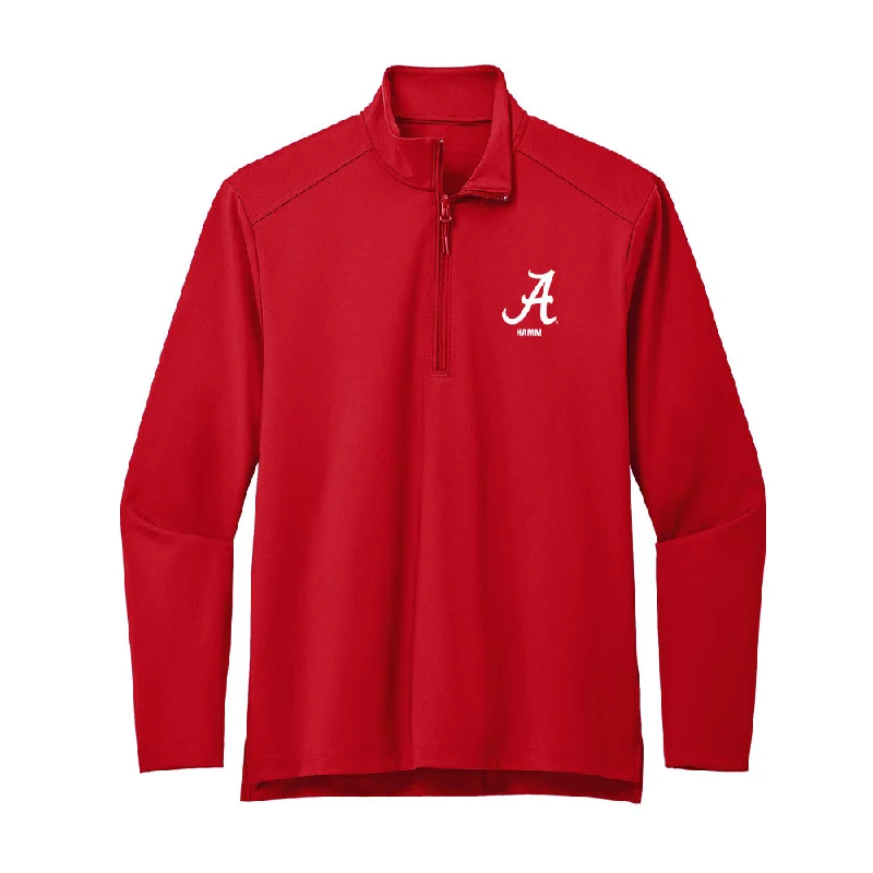 Alabama - NCAA Women's Rowing : Kendall Hamm - Premium Quarter Zip Jacket Hooded Jacket Caped Jacket Shawl Collar Jacket