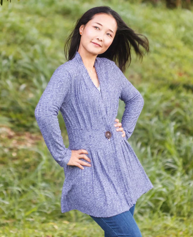 Itch to Stitch Paro Cardigan Terry Terry Cloth Terry Knit