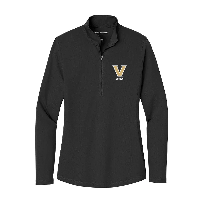 Vanderbilt - NCAA Women's Track & Field : Lena Gooden - Women's Lightweight Quarter Zip Jacket Faux Fur Fabric Real Fur Fabric Shearling Fabric