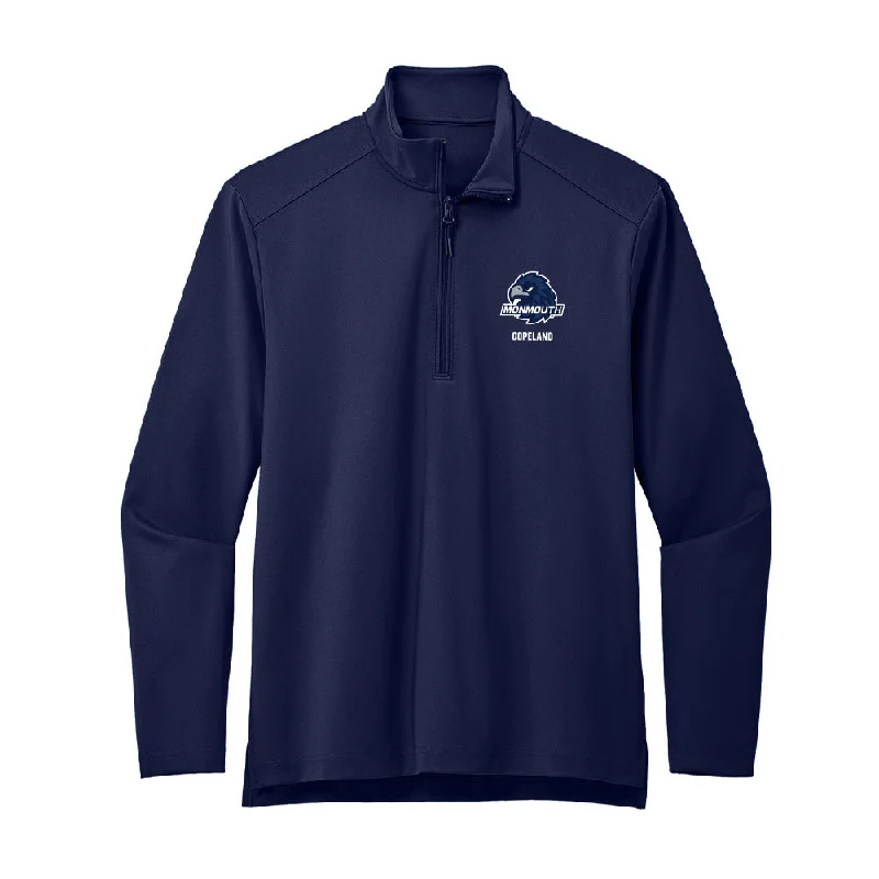 Monmouth - NCAA Women's Rowing : Audrey Copeland - Premium Quarter Zip Jacket Embroidered Jacket Appliqued Jacket Beaded Jacket