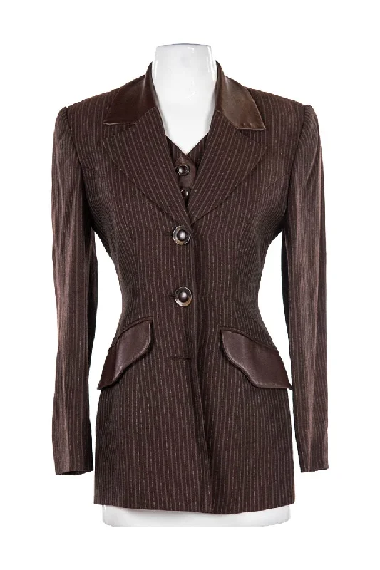 Alberto Makali Blazer & Vest Linen Women's Suit