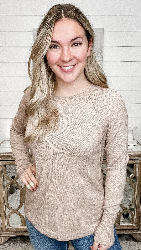 Never Alone Sweater - 3 options! Terry Terry Cloth Terry Knit