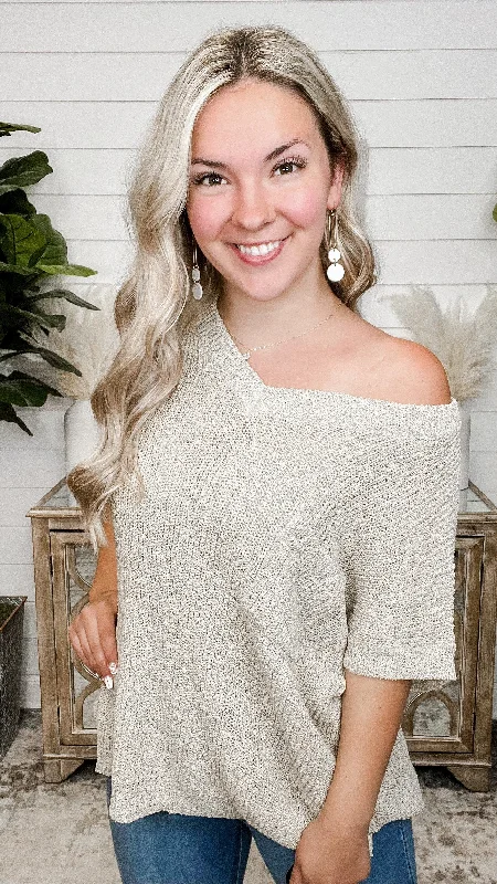 Caught Up Sweater Top - 2 colors! Casual Formal Business