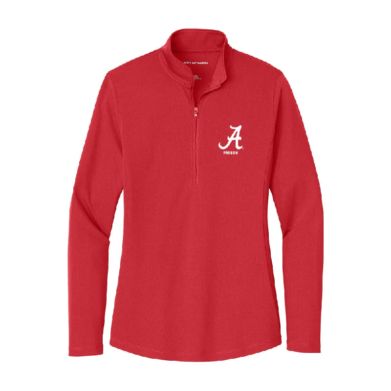 Alabama - NCAA Women's Rowing : Riley Parbon - Women's Lightweight Quarter Zip Jacket Belted Jacket Elasticated Jacket Padded Jacket