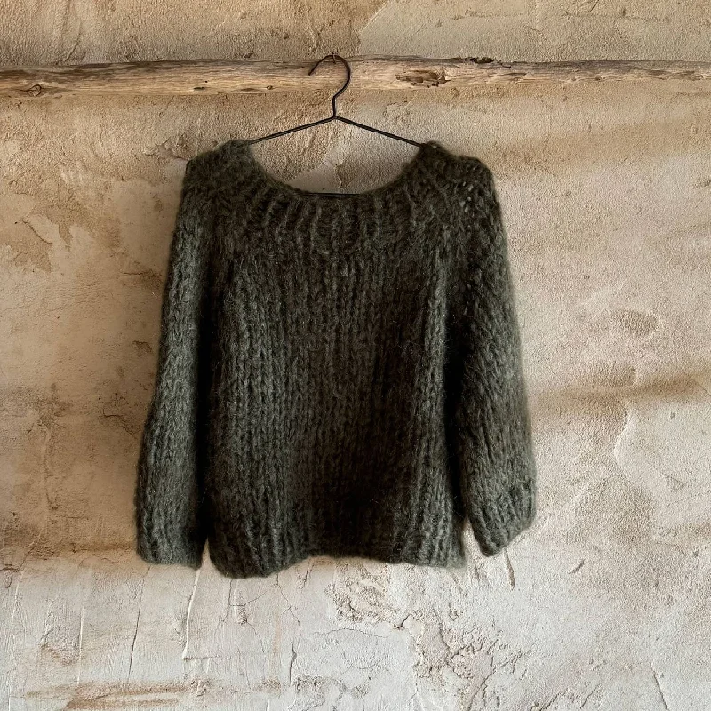 Atelier Sweater - Women - MO Mohair - S005 Khaki Modern Contemporary Chic