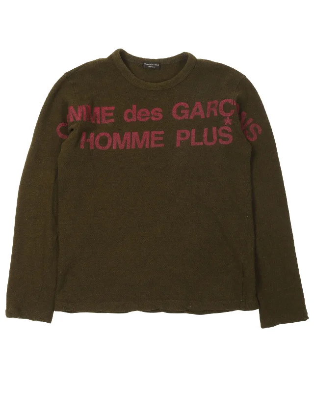 Homme Plus Knit Sweater Nylon Fabric Polyester Fabric Spandex Fabric