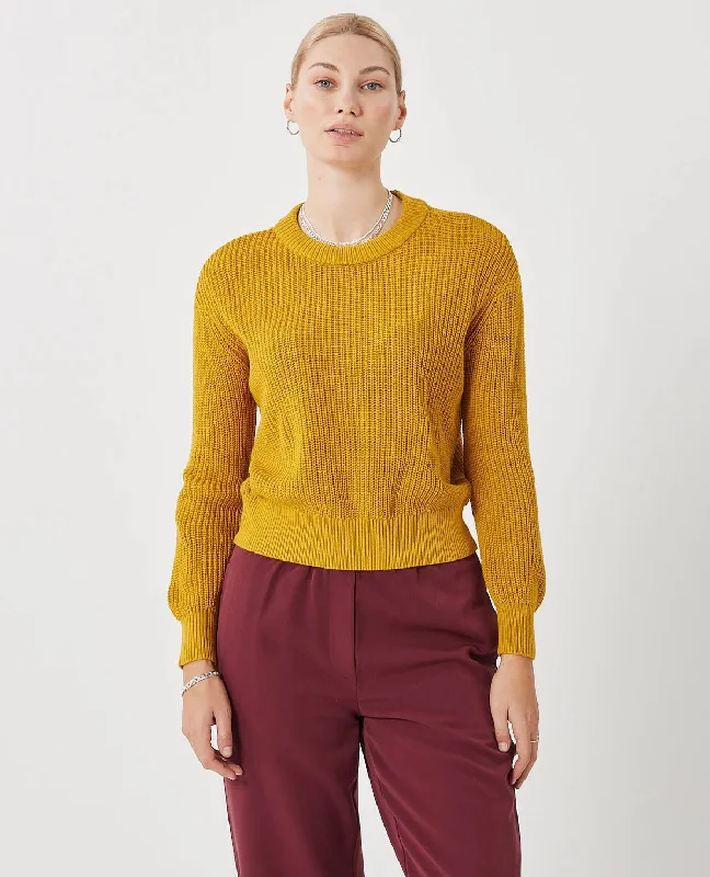 Mikala Jumper G006 - Honey Hooded Sweater Collared Sweater Shawl Collar