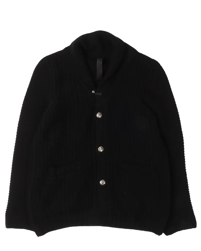 Cashmere Cardigan Sweater Neon Metallic Matte