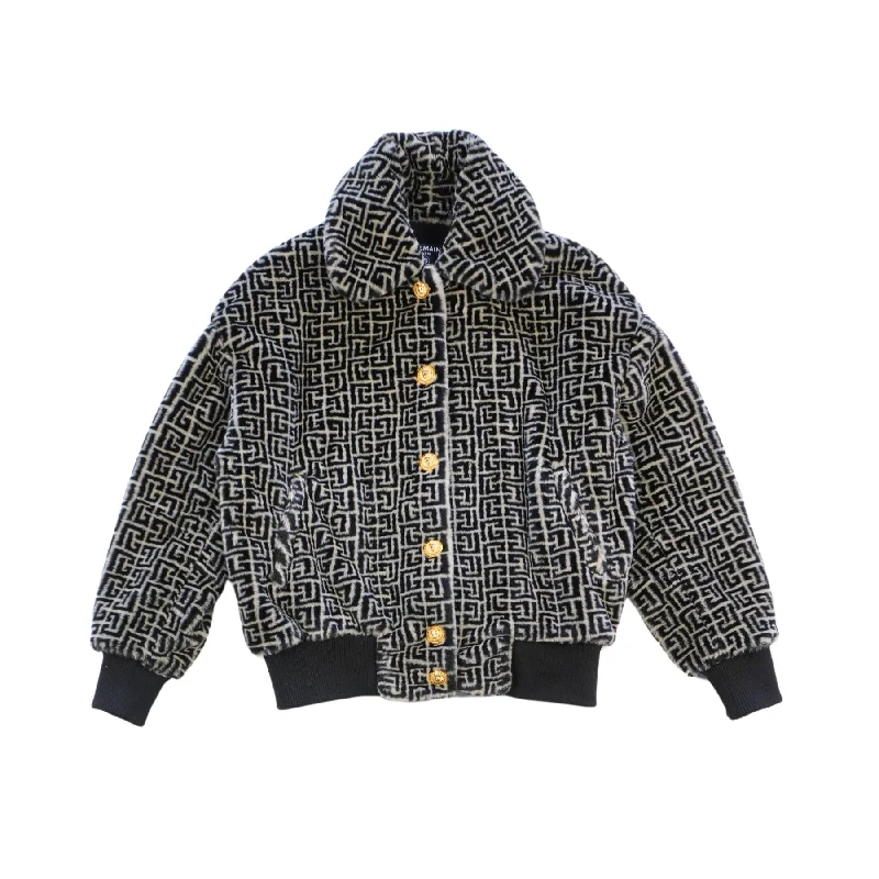 Balmain Bomber Jacket - Women's 36 Plaid Jacket Tartan Jacket Houndstooth Jacket