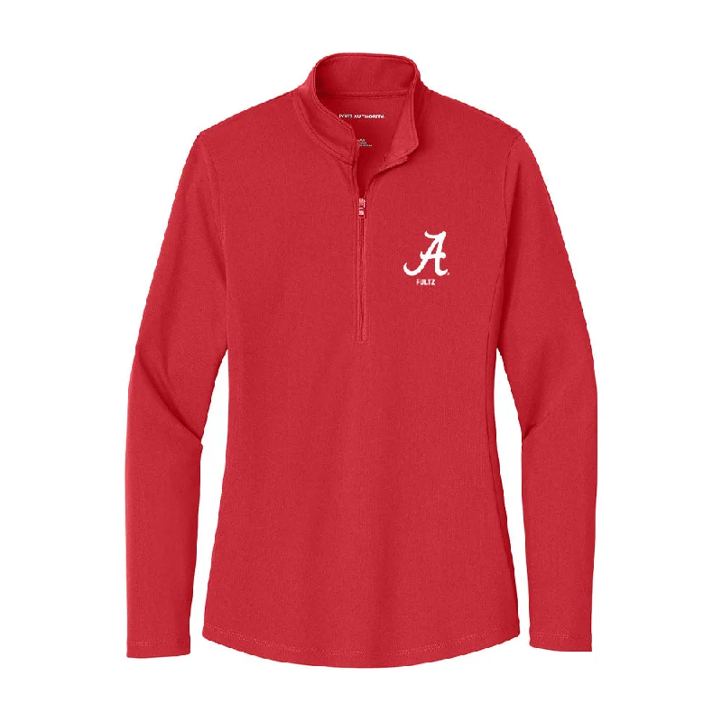 Alabama - NCAA Women's Rowing : Renni Fultz - Women's Lightweight Quarter Zip Jacket Chenille Fabric Brocade Fabric Lace Fabric