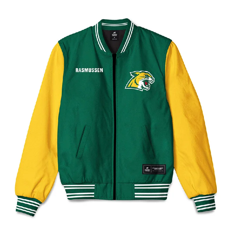 Northern Michigan - NCAA Women's Track & Field : Madelyn Rasmussen - Bomber Jacket Ribbed Jacket Pleated Jacket Ruffled Jacket