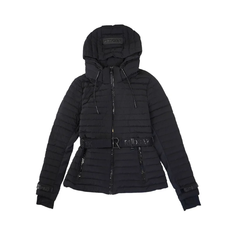 Rudsak 'Ilena' Puffer Jacket - Women's M One-Shoulder Jacket Off-the-Shoulder Jacket Asymmetrical Jacket