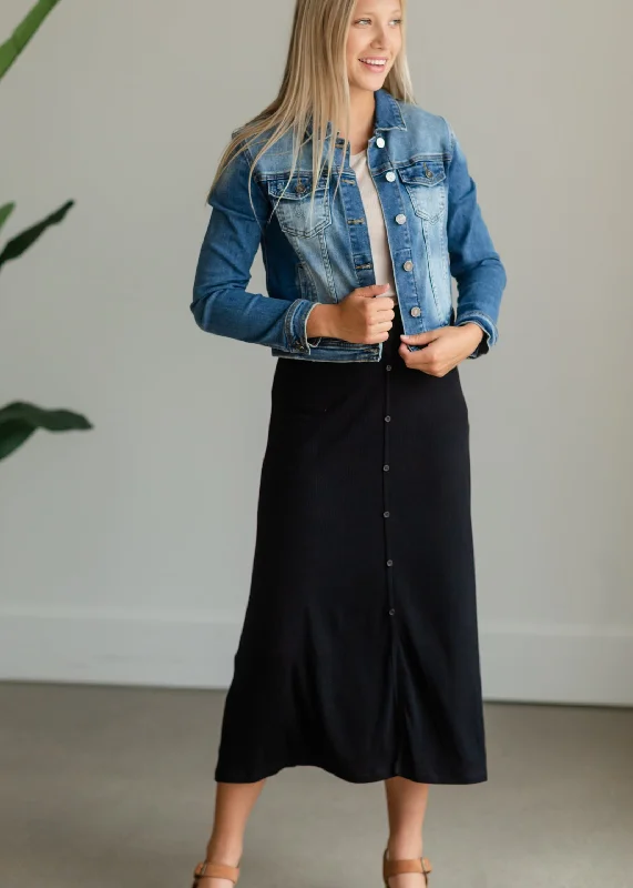 Classic Cropped Denim Jean Jacket Oversized Jacket Tailored Jacket Straight Jacket