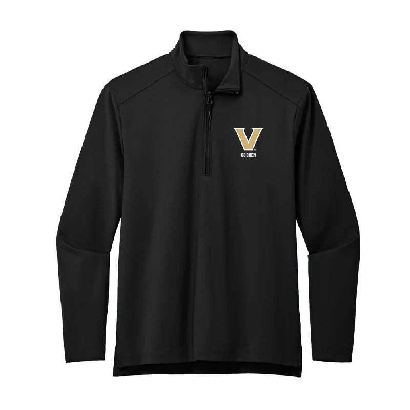 Vanderbilt - NCAA Women's Track & Field : Lena Gooden - Premium Quarter Zip Jacket Fleece Fabric Down Fabric Feather Fabric