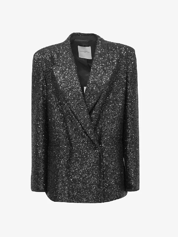 Isabelle blanche - Blazer pallettes monopetto Women's Vintage Suit