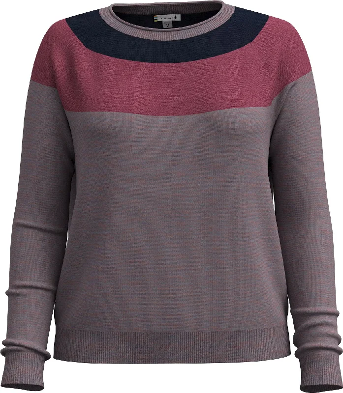 Edgewood Colorblock Crew Neck Sweater - Women's|-|Chandail à col rond et couleurs contrastantes Edgewood - Femme Fleece Fabric Down Fabric Feather Fabric Edgewood Colorblock Crew Neck Sweater - Women's|-|Chandail à col rond et couleurs contrastantes Edgewood - Femme Fleece Fabric Down Fabric Feather Fabric