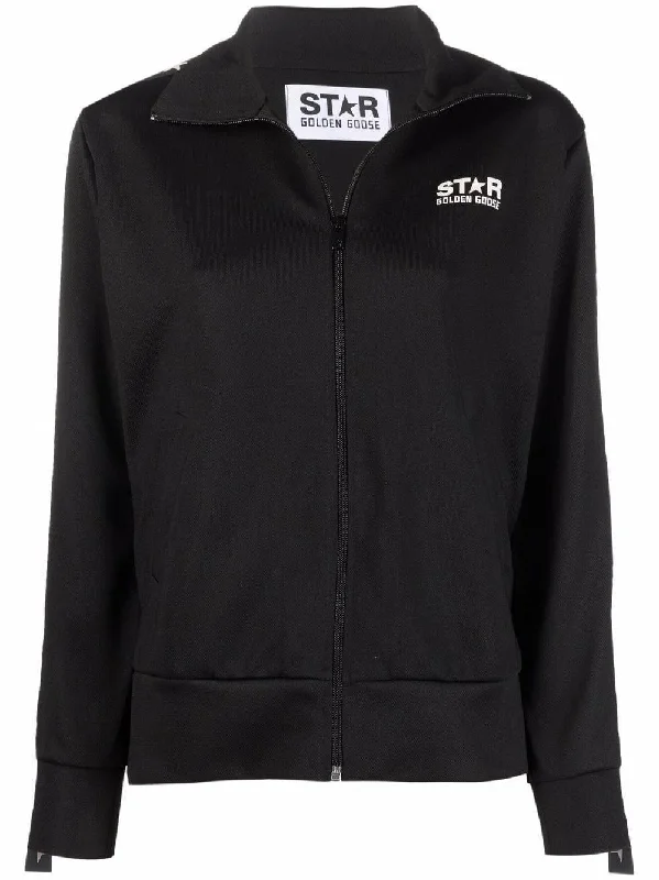 logo zipped tracksuit jacket Chenille Jacket Brocade Jacket Lace Jacket