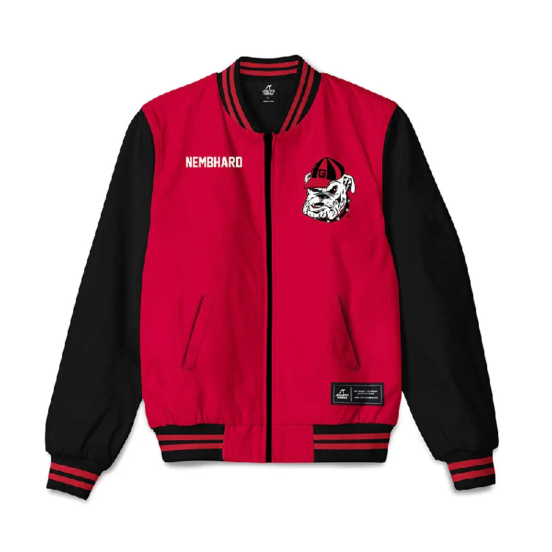 Georgia - NCAA Women's Track & Field : Danah Nembhard - Bomber Jacket Fleece Jacket Down Jacket Feather Jacket Georgia - NCAA Women's Track & Field : Danah Nembhard - Bomber Jacket Fleece Jacket Down Jacket Feather Jacket