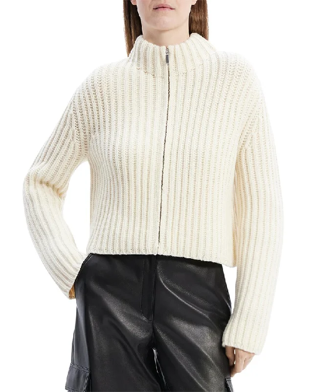 Theory Zip Up Wool & Cashmere-Blend Cardigan Fleece Fabric Down Fabric Feather Fabric Theory Zip Up Wool & Cashmere-Blend Cardigan Fleece Fabric Down Fabric Feather Fabric
