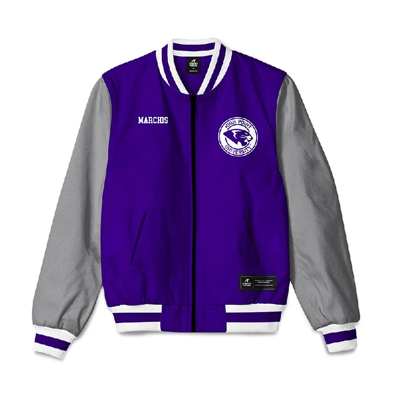 High Point - NCAA Women's Rowing : Caroline Marchis - Bomber Jacket Hooded Jacket Caped Jacket Shawl Collar Jacket