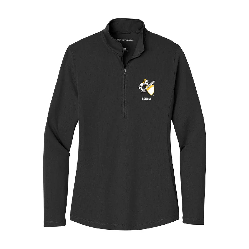 PLU - NCAA Women's Rowing : Kaitlyn Ronsse - Women's Lightweight Quarter Zip Jacket Front Pockets Side Pockets Patch Pockets