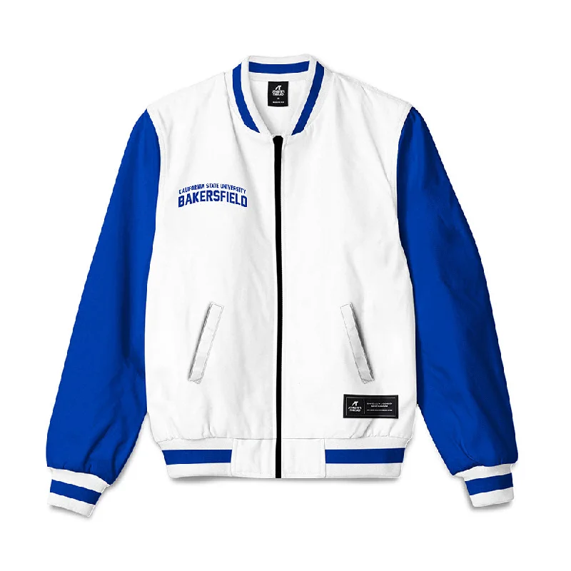 CSU Bakersfield - NCAA Women's Track & Field : Ariana Yates - Bomber Jacket Corduroy Jacket Velvet Jacket Brocade Jacket