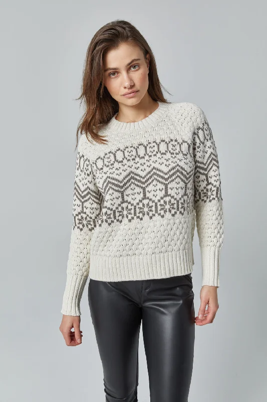 Alp N Rock Selena Fair Isle Sweater - Women's Handmade Hand-knitted Hand-woven