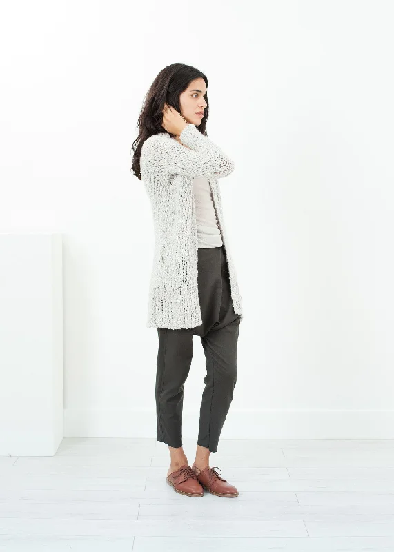 Bulk Stitch Cardigan in Cloud Lightweight Heavyweight Midweight