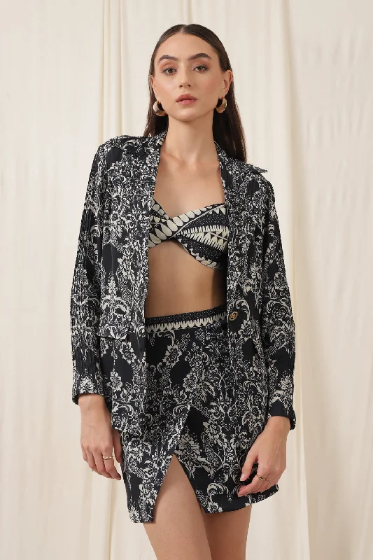 BLAZER - SKIRT CO-ORD SET WITH BUSTIER Women's Classic Blazer