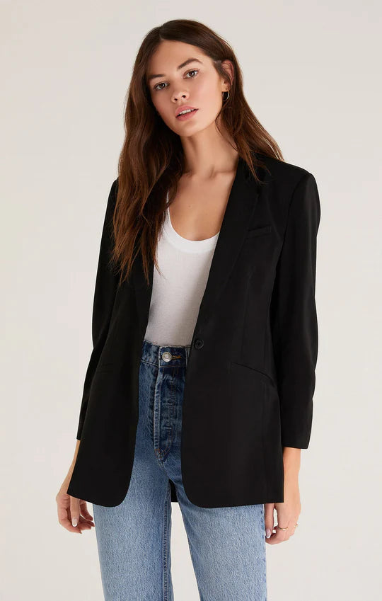 Z Supply Cinema Twill Blazer Women's Leather Blazer