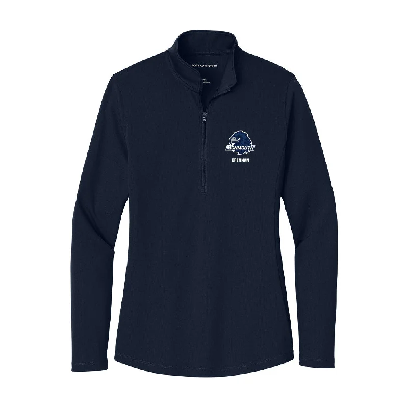 Monmouth - NCAA Women's Rowing : Madalyne Brennan - Women's Lightweight Quarter Zip Jacket Mesh Jacket Canvas Jacket Denim Jacket