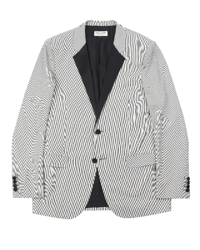 Striped Cotton Blazer (2015) Women's Handmade Blazer