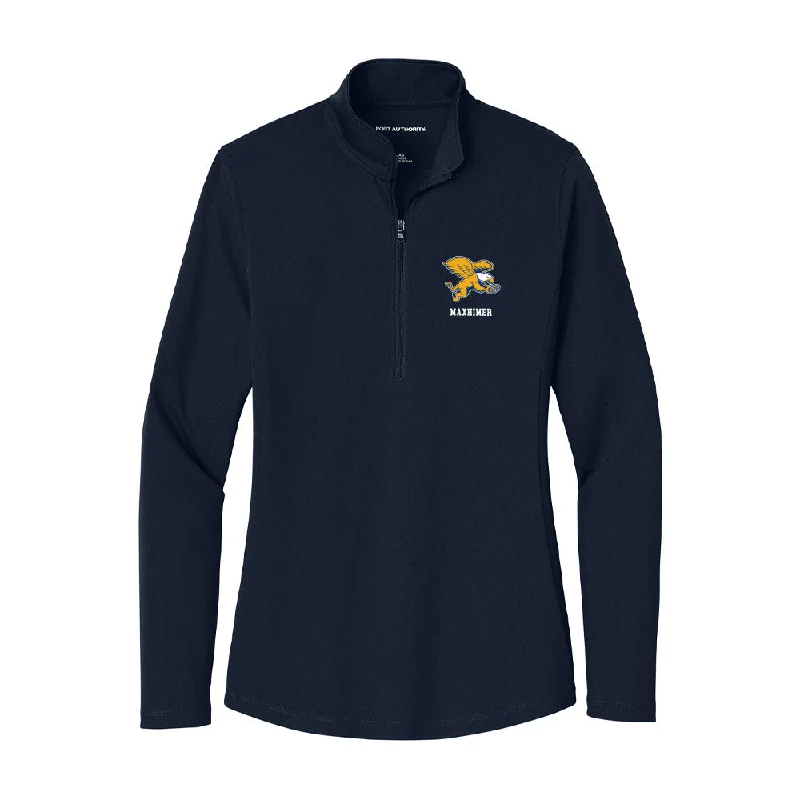 Canisius - NCAA Women's Rowing : Mackenzie Maxhimer - Women's Lightweight Quarter Zip Jacket Denim Fabric Leather Fabric Suede Fabric