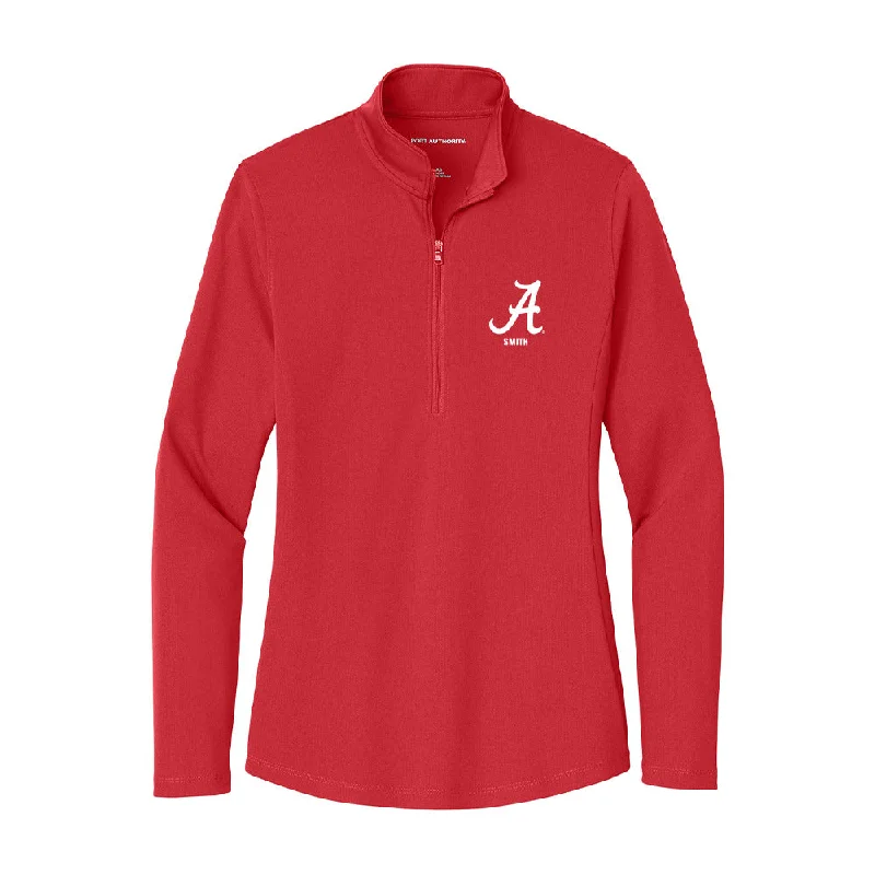 Alabama - NCAA Women's Rowing : Nadia Smith - Women's Lightweight Quarter Zip Jacket Nylon Fabric Polyester Fabric Spandex Fabric