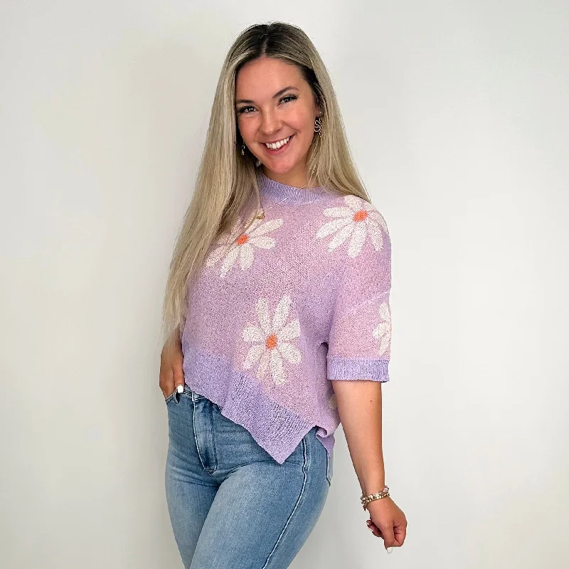 You Know it Knit Short Sleeve Purple Avery Mae Sweater Top Welt Pockets Slit Pockets Flap Pockets You Know it Knit Short Sleeve Purple Avery Mae Sweater Top Welt Pockets Slit Pockets Flap Pockets