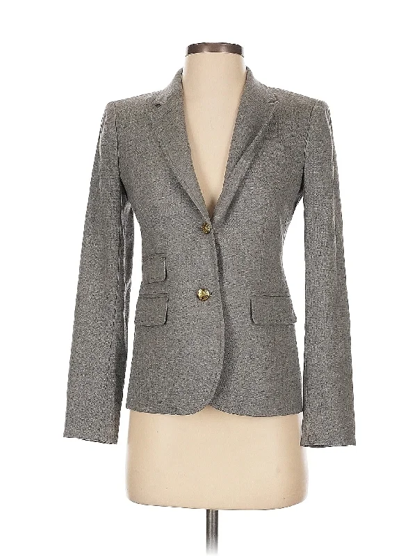 Wool Blazer Cotton Blend Blazer