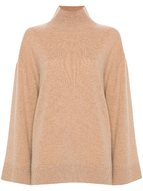 ELISABETTA FRANCHI LOGO-INTARSIA SWEATER Graphic Sweater Embroidered Appliqued