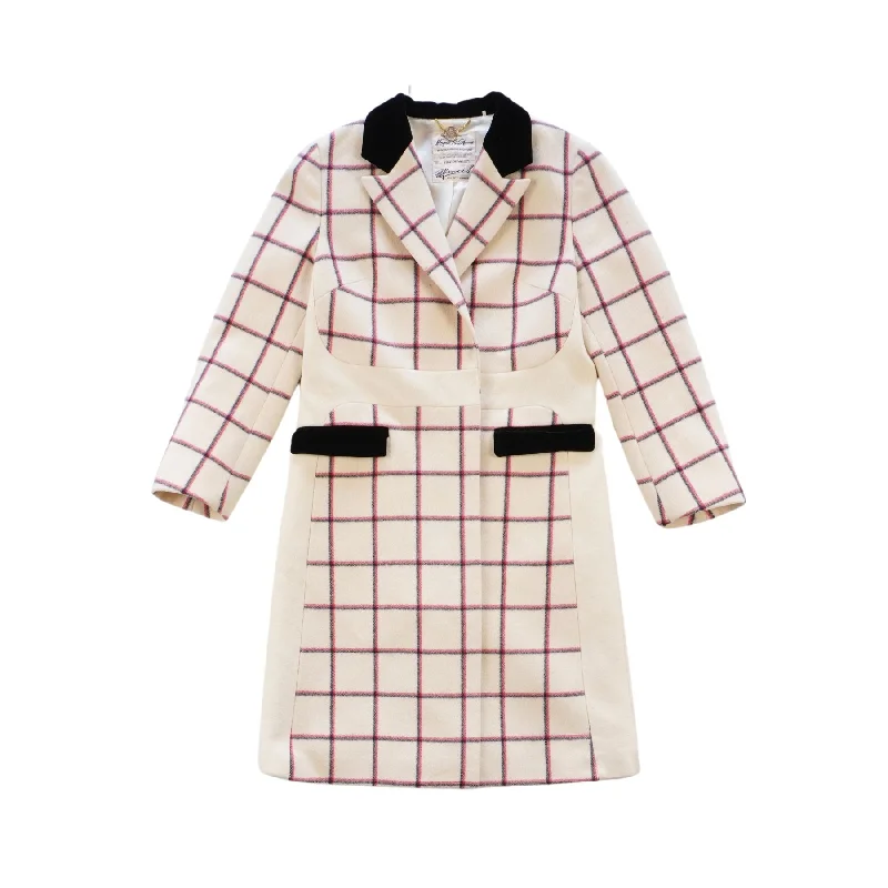 Muguel Fifth Avenue x Lily of the Valley Wool Jacket - Women's 36 Striped Jacket Polka Dot Jacket Floral Jacket
