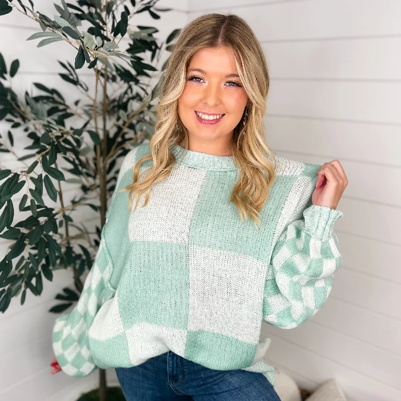 Trendy Vibes Knit Long Sleeve Mint Avery Mae Sweater Top Iron Safe Non-Iron Wrinkle Free Trendy Vibes Knit Long Sleeve Mint Avery Mae Sweater Top Iron Safe Non-Iron Wrinkle Free