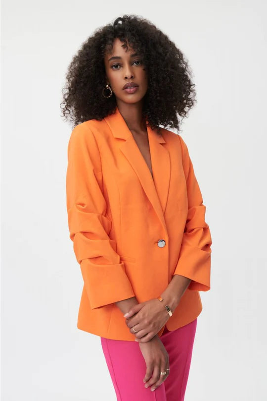 Women's Joseph Ribkoff | Blazer Style Jacket | Mandarin Orange Women's Long Blazer