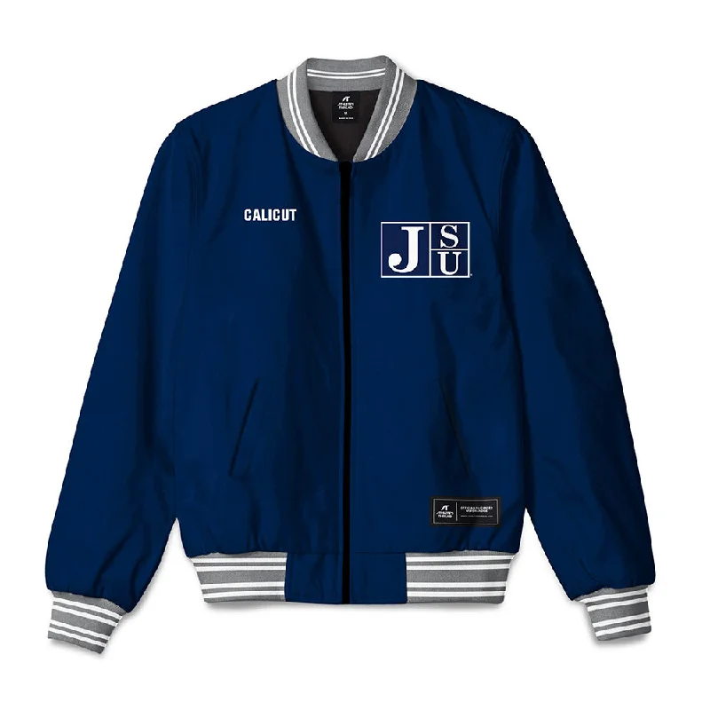 Jackson State - NCAA Women's Track & Field : Callie Calicut - Bomber Jacket Bomber Jacket Anorak Windbreaker
