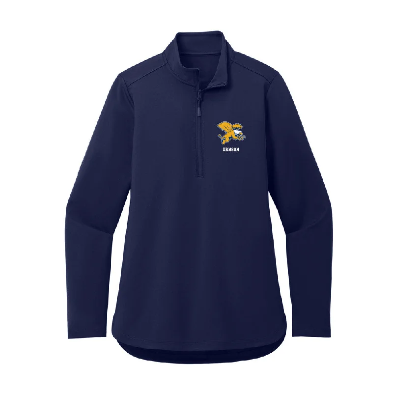 Canisius - NCAA Women's Rowing : Brooke Urmson - Women's Premium Quarter Zip Jacket Cotton Fabric Linen Fabric Terry Fabric