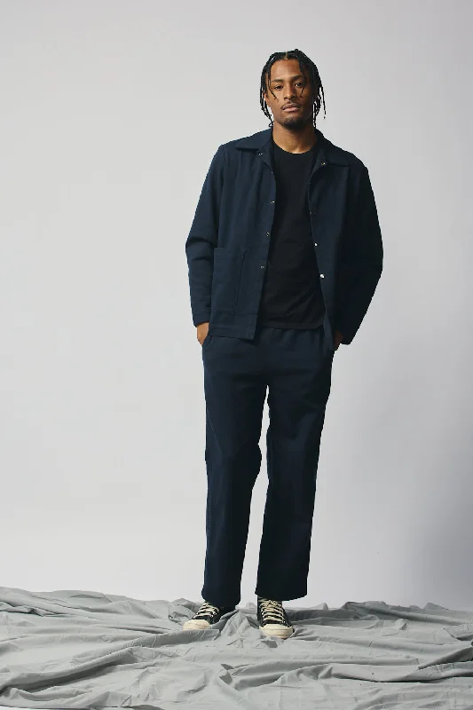 Gender-Neutral Chore Jacket (Indigo) Print Jacket Jacquard Jacket Embroidered Jacket Gender-Neutral Chore Jacket (Indigo) Print Jacket Jacquard Jacket Embroidered Jacket