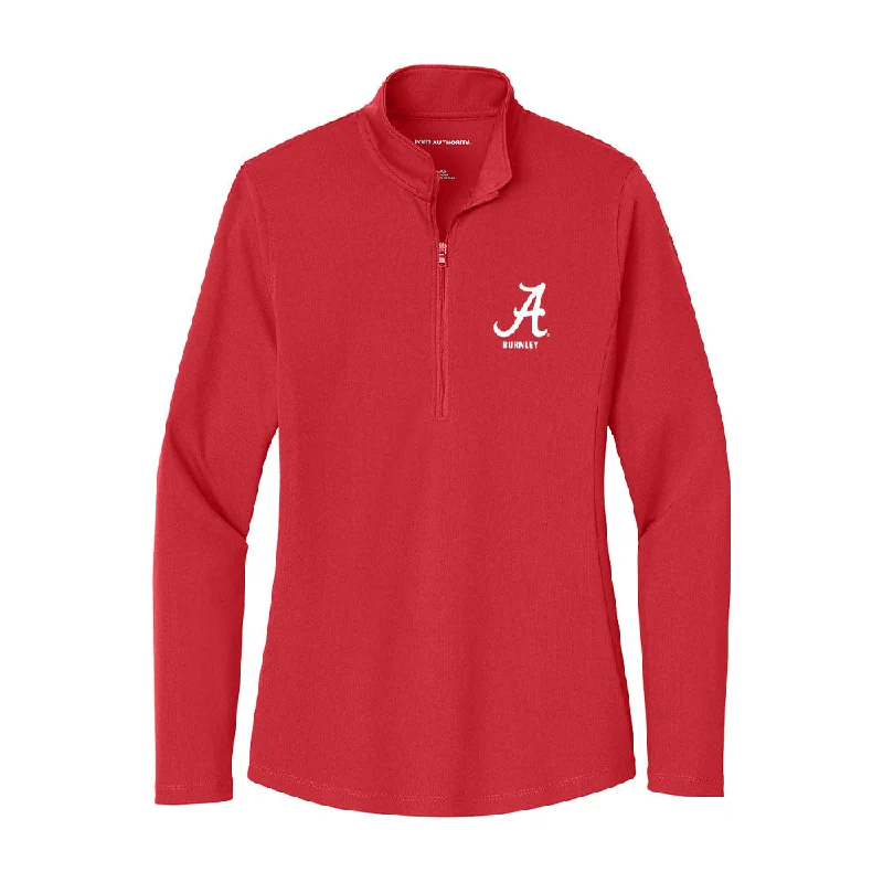 Alabama - NCAA Women's Rowing : Emma Burnley - Women's Lightweight Quarter Zip Jacket Denim Jacket Leather Jacket Suede Jacket