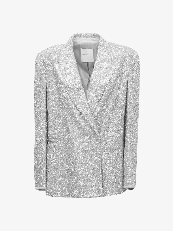 Isabelle blanche - Blazer pallettes monopetto Women's Unique Blazer